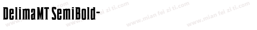 DelimaMT SemiBold字体转换